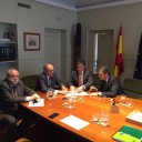 Vázquez y Sanz Vitorio buscan una solución a la travesía de San Rafael en un encuentro con Fomento