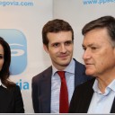 Francisco Vázquez defiende la cohesión territorial con Pablo Casado y Silvia Clemente, en la campaña «Ahora más cerca»