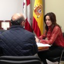 Silvia Clemente en la Oficina Parlamentaria del PP de Segovia