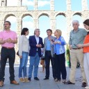 José Manuel Barreriro con los candidatos del PP de Segovia