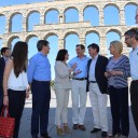Rafael Hernando con los candidatos del Partido Popular de Segovia