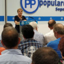 Paloma Sanz alienta a los populares segovianos para que participen de forma intensa en las próximas actividades del PP, enfocadas a “ganar las elecciones”