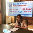 La oposición frustra la propuesta apresurada del PSOE de «montar» una Casa del Deporte a un mes de las elecciones