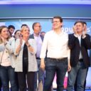Alfonso Fernández Mañueco apoya los proyectos de Francisco Vázquez y de  Pablo Pérez en el mitin central de la campaña del Partido Popular de Segovia