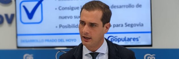 Pablo Pérez pedirá en el Senado la firma de un convenio entre el Ayuntamiento de Segovia y el Gobierno de España para el desarrollo de Prado del Hoyo