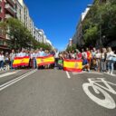 Más de un centenar de afiliados y simpatizantes del PP de Segovia participan en la manifestación de Madrid